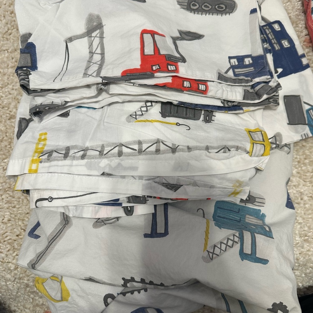 Jax Construction Organic Toddler Sheet Set
